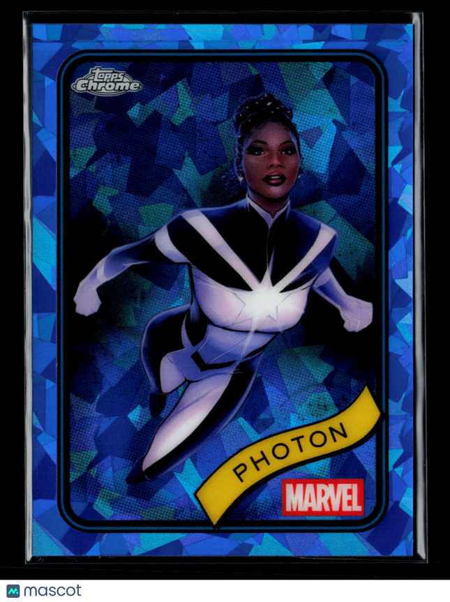 2025 Topps Chrome Marvel Sapphire Photon Monica Rambeau #24