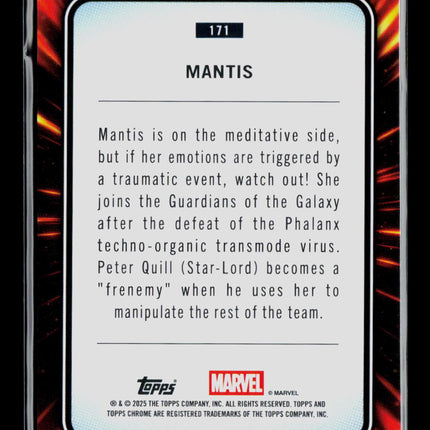 2025 Topps Chrome Marvel Sapphire Mantis #171