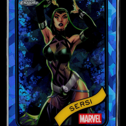 2025 Topps Chrome Marvel Sapphire Sersi #77