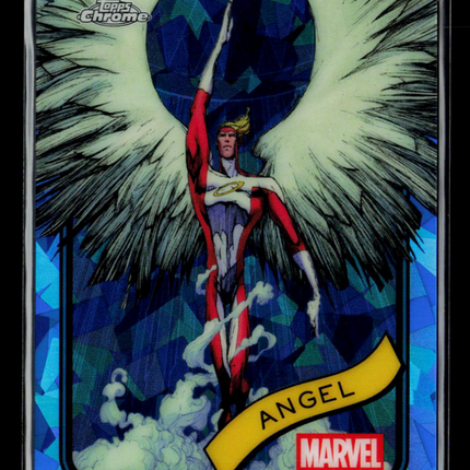 2025 Topps Chrome Marvel Sapphire Warren Worthington III Angel #186
