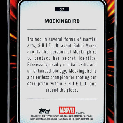 2025 Topps Chrome Marvel Sapphire Mockingbird Bobbi Morse #37