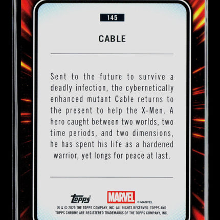 2025 Topps Chrome Marvel Sapphire Cable #145