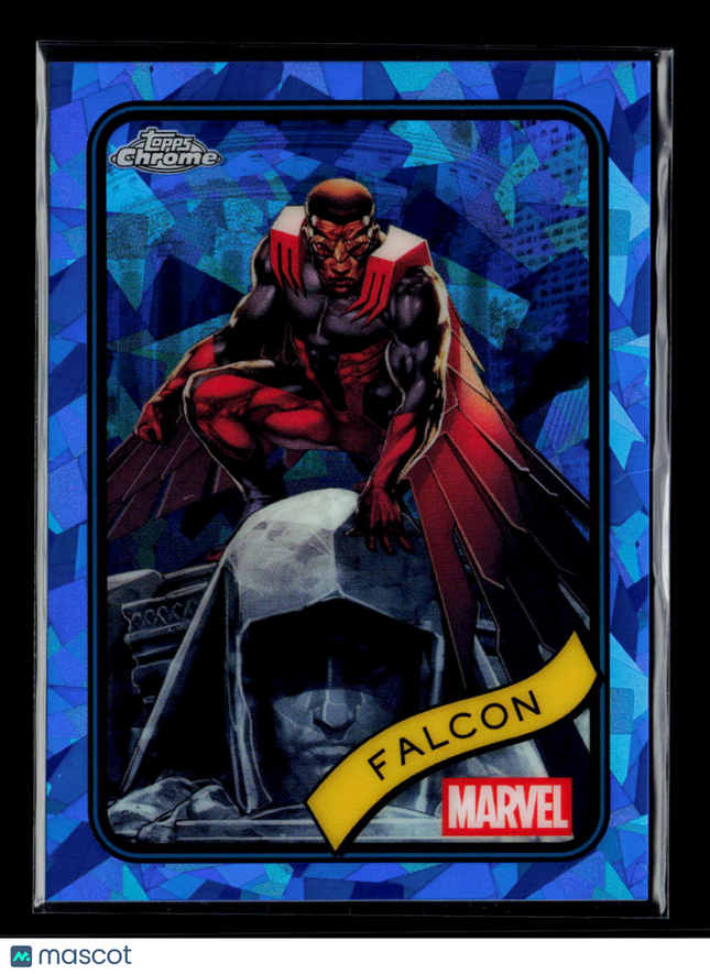 2025 Topps Chrome Marvel Sapphire Falcon Sam Wilson #80