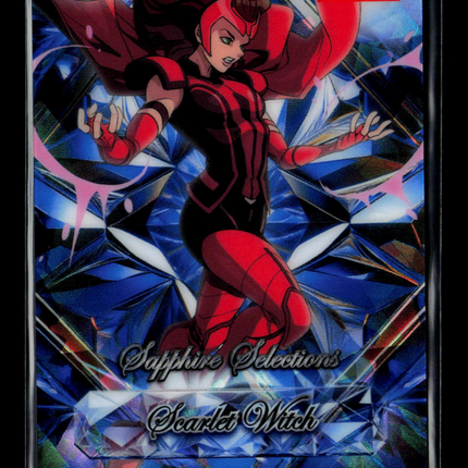 2025 Topps Chrome Marvel Sapphire Scarlet Witch Insert Sapphire Selections #SS-5