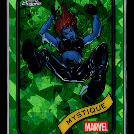 2025 Topps Chrome Marvel Sapphire Mystique 67/99 #7 Green