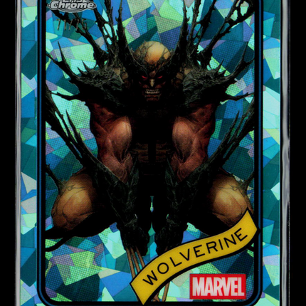 2025 Topps Chrome Marvel Sapphire Wolverine Logan #103 Aqua /75