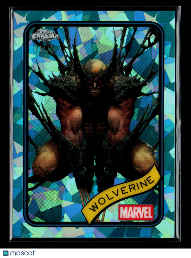 2025 Topps Chrome Marvel Sapphire Wolverine Logan #103 Aqua /75