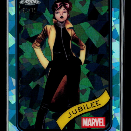 2025 Topps Chrome Marvel Sapphire Jubilee #131 Aqua /75