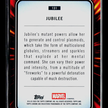 2025 Topps Chrome Marvel Sapphire Jubilee #131 Aqua /75