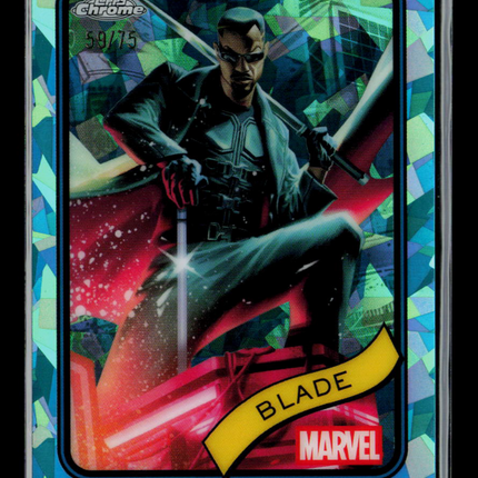 2025 Topps Chrome Marvel Sapphire Blade 59/75 #126 Aqua
