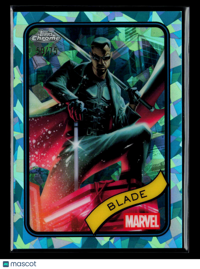 2025 Topps Chrome Marvel Sapphire Blade 59/75 #126 Aqua