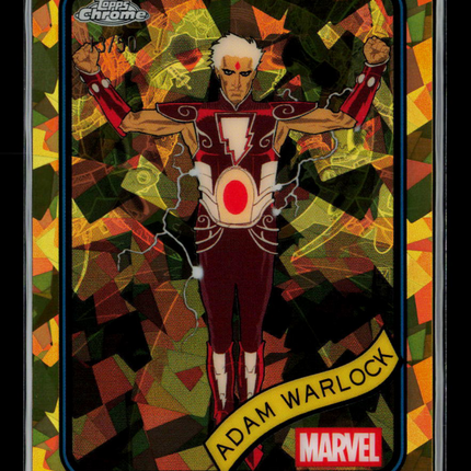 2025 Topps Chrome Marvel Sapphire Adam Warlock #144 Gold /50