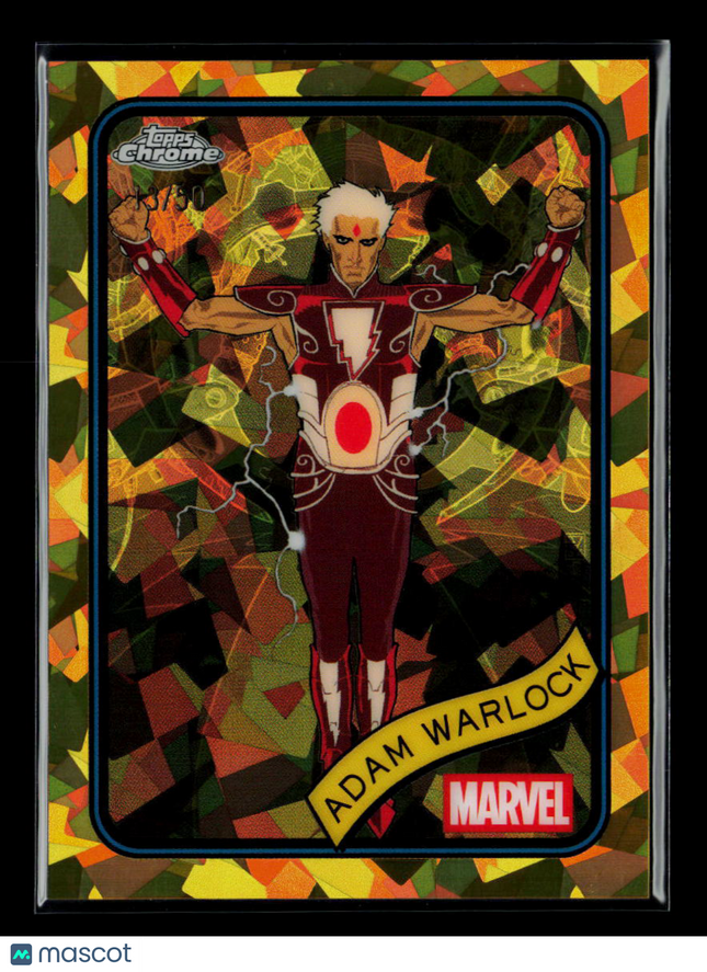 2025 Topps Chrome Marvel Sapphire Adam Warlock #144 Gold /50