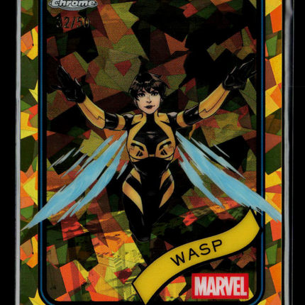2025 Topps Chrome Marvel Sapphire Wasp Janet Van Dyne /50 #113 Gold