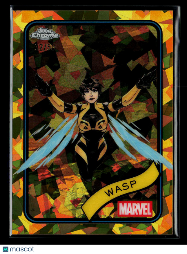 2025 Topps Chrome Marvel Sapphire Wasp Janet Van Dyne /50 #113 Gold