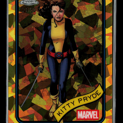 2025 Topps Chrome Marvel Sapphire Kitty Pryde 21/50 #188 Gold
