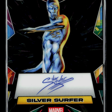 2025 Topps Chrome Marvel Sapphire Silver Surfer 01/10 Black Facsimile Autograph