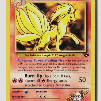 Pokemon 2000 Gym Challenge Blaine's Ninetales #21/132