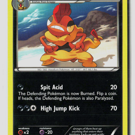 Pokemon 2011 Black & White Scrafty #69/114