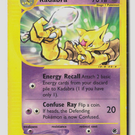Pokemon 2002 Expedition Base Set Kadabra #84/165