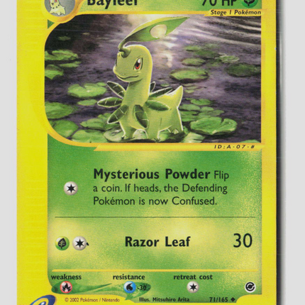 Pokemon 2002 Expedition Base Set Bayleef #71/165