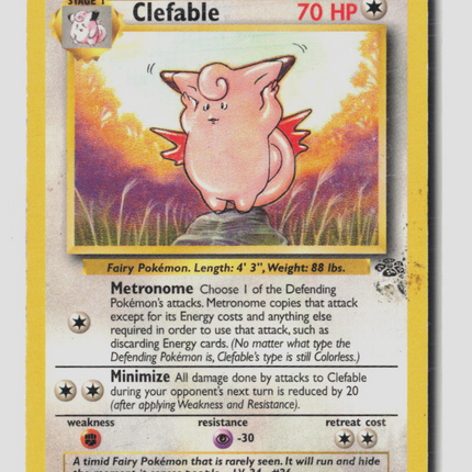 Pokemon 1999 Jungle Clefable #17/64