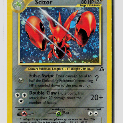 Pokemon 2001 Neo Discovery Scizor #10/75