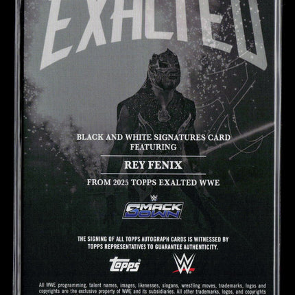 2025 Topps Exalted WWE Rey Fenix #BWS-RFX Black and White Signatures Auto