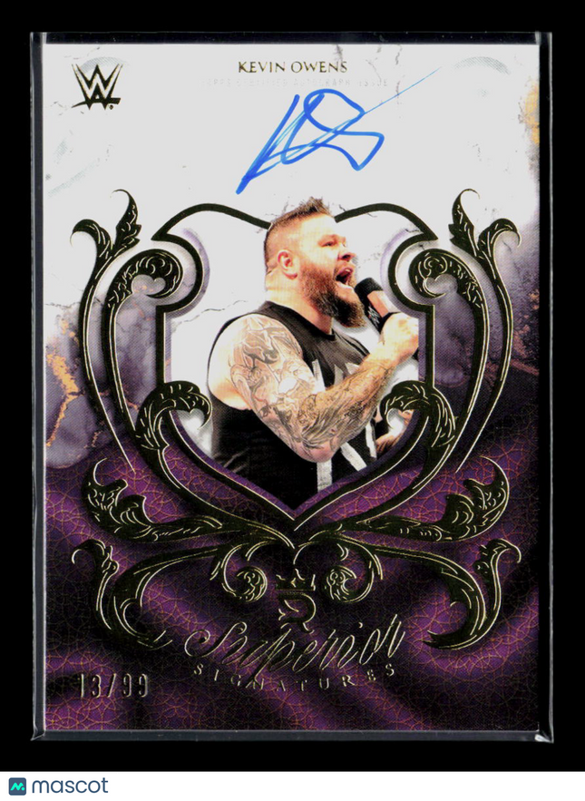 2025 Topps Royalty WWE Kevin Owens #SUP-KOW Purple 13/99 Auto