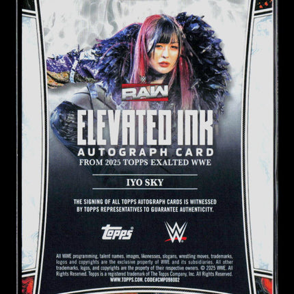 2025 Topps Exalted WWE IYO SKY Auto