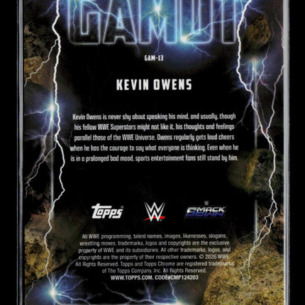 2026 Topps Chrome WWE Gamut Kevin Owens #GAM-13