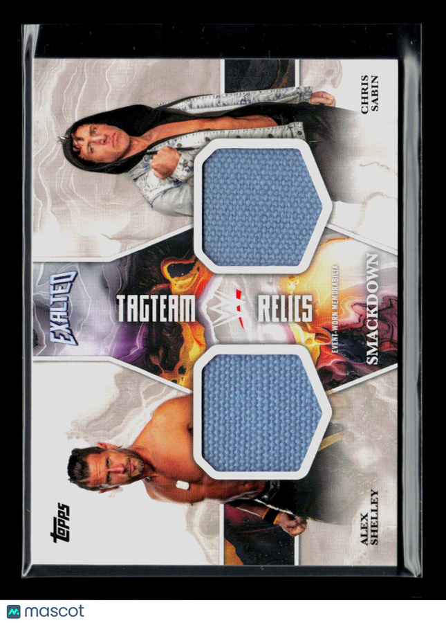 2025 Topps Exalted WWE Alex Shelley Chris Sabin #TT-SS Relic Memorabilia