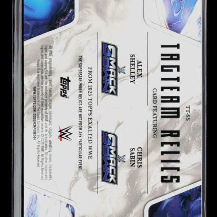 2025 Topps Exalted WWE Alex Shelley Chris Sabin #TT-SS Relic Memorabilia