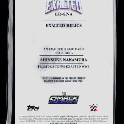 2025 Topps Exalted WWE Shinsuke Nakamura #ER-SNA Relic