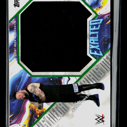 2025 Topps Exalted WWE Kevin Owens #MM-KO Green 30/50 Memorabilia