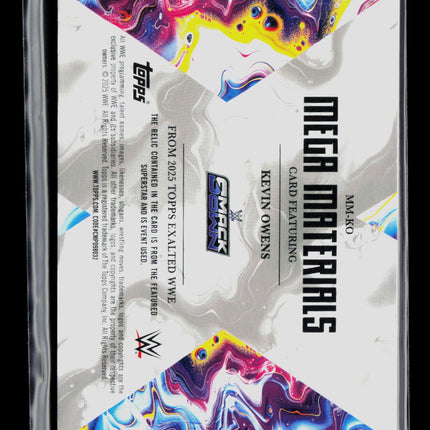 2025 Topps Exalted WWE Kevin Owens #MM-KO Green 30/50 Memorabilia