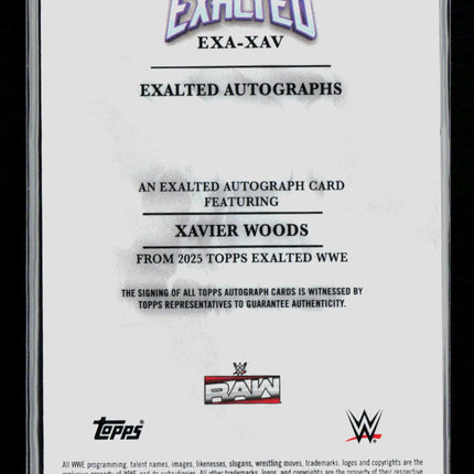 2025 Topps Exalted WWE Xavier Woods #EXA-XAV 66/99 Auto