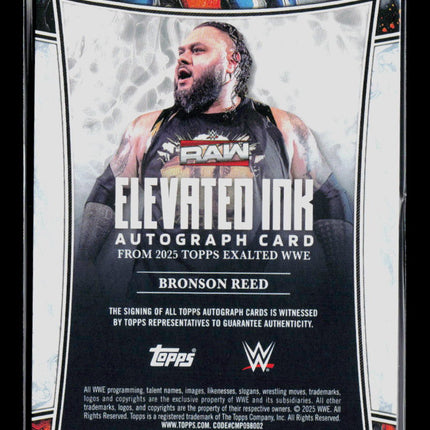 2025 Topps Exalted WWE Bronson Reed Auto