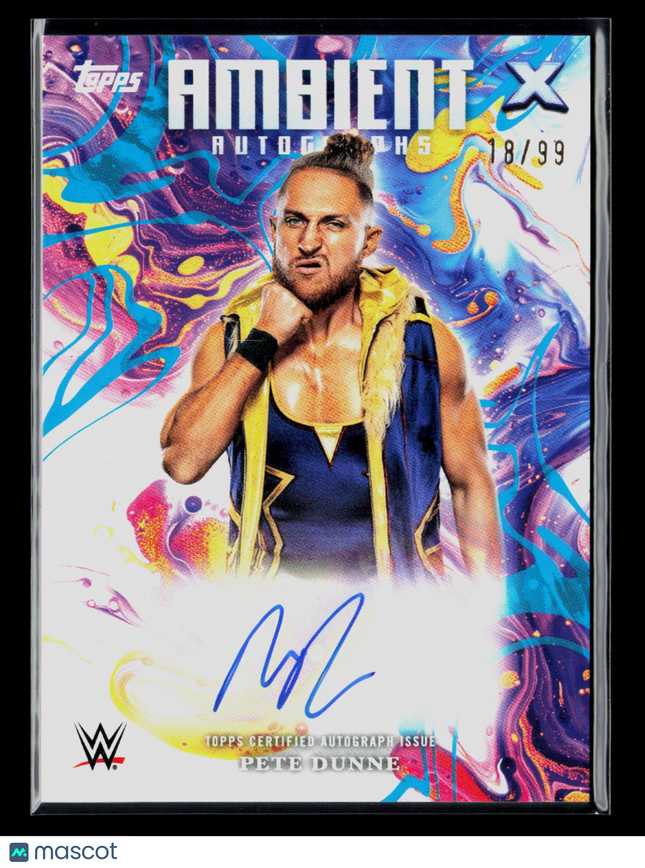 2025 Topps Exalted WWE Pete Dunne #AMA-PDE 18/99 Auto