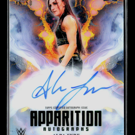 2025 Topps Exalted WWE Alba Fyre #APA-AFY 15/50 Auto