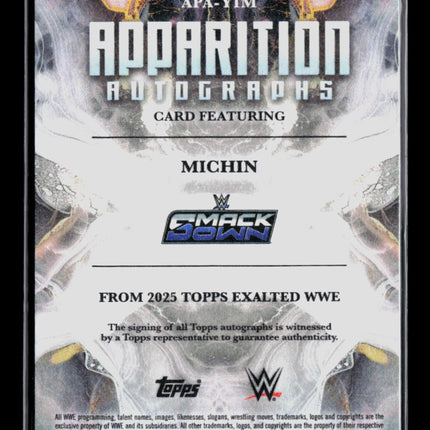 2025 Topps Exalted WWE Mia Yim Michin #APA-YIM 37 / 50 Auto