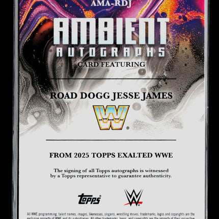 2025 Topps Exalted WWE Road Dogg Jesse James #AMA-RDJ 44/50 Auto