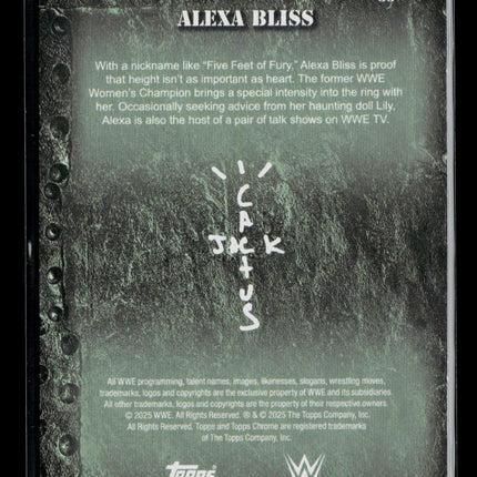 2025 Topps Chrome WWE Alexa Bliss #33