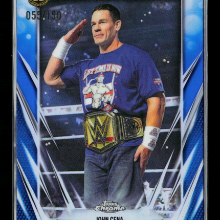 2026 Topps Chrome WWE John Cena #2 Blue 055/150
