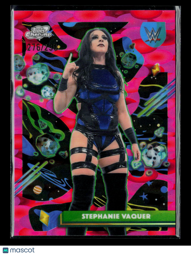 2026 Topps Chrome WWE Stephanie Vaquer #3 Pink Lava 276/290