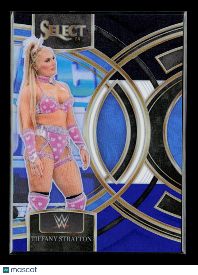 2024 Panini Select WWE Tiffany Stratton #186 Blue Prizm 360/399