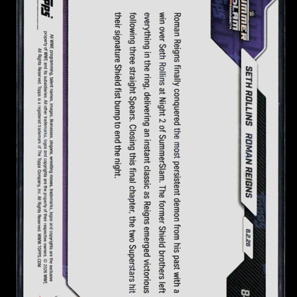 2026 Topps Now WWE Roman Reigns Seth Rollins #84
