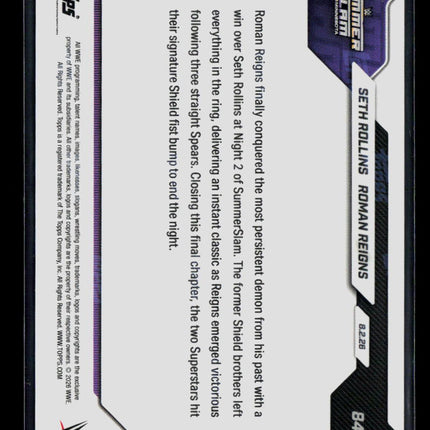 2026 Topps Now WWE Roman Reigns Seth Rollins #84