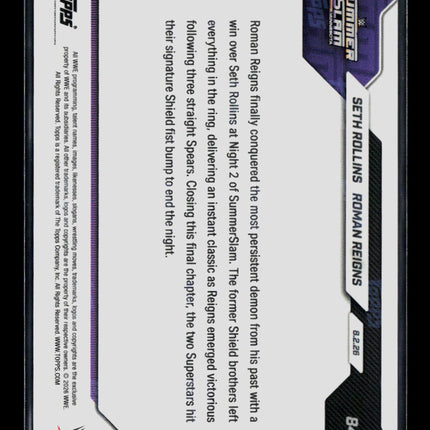 2026 Topps Now WWE Roman Reigns Seth Rollins #84