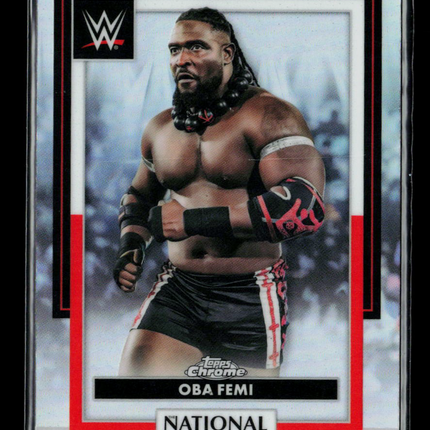 2026 Topps Chrome WWE National Sports Collectors Convention Oba Femi #WWE-06
